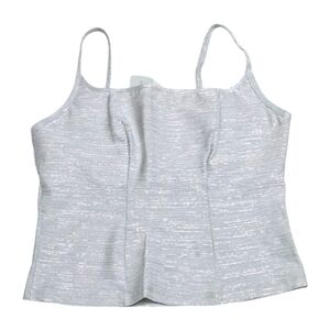 Papillon Blanc Silver Crop Top